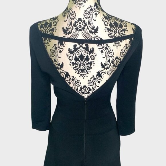 Guess Black Fit & Flare Knit Dress - Picture 6 of 11